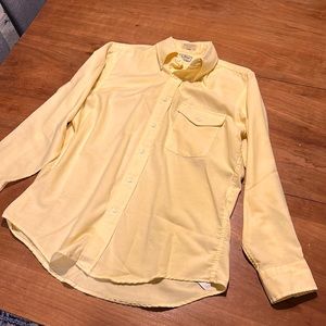 Vintage L.L. Bean Long Sleeve - Yellow - Made in USA - Size 15 32